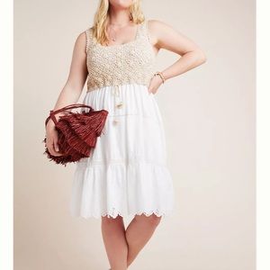 Anthropologie Beckett Crochet Dress
